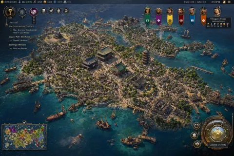 Civ7 Island Port City Screenshot