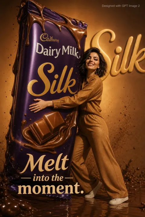 Giant Silk Chocolate Ad Poster