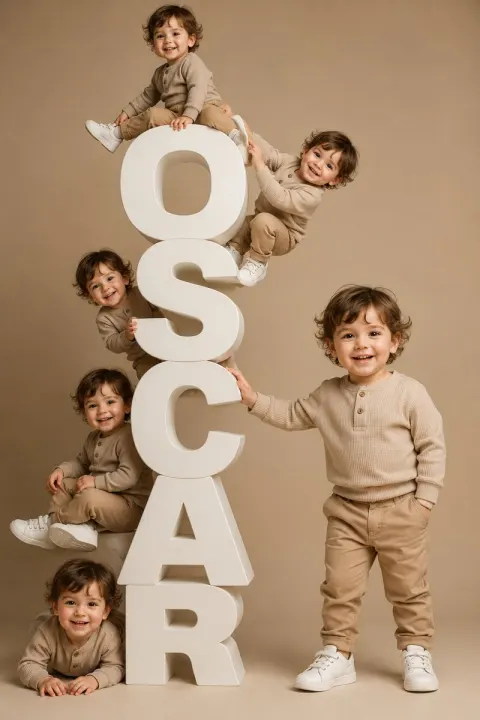 Toddler Clones Studio Portrait