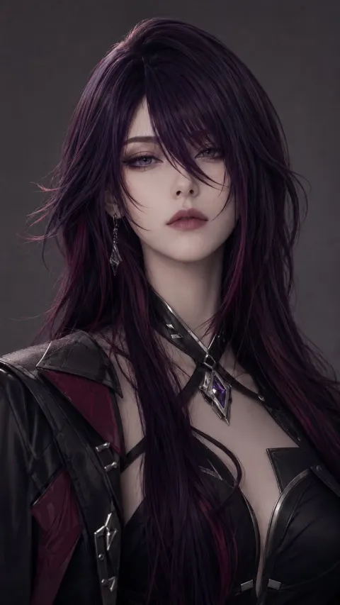 Dark Gothic Vampire Warrior Portrait