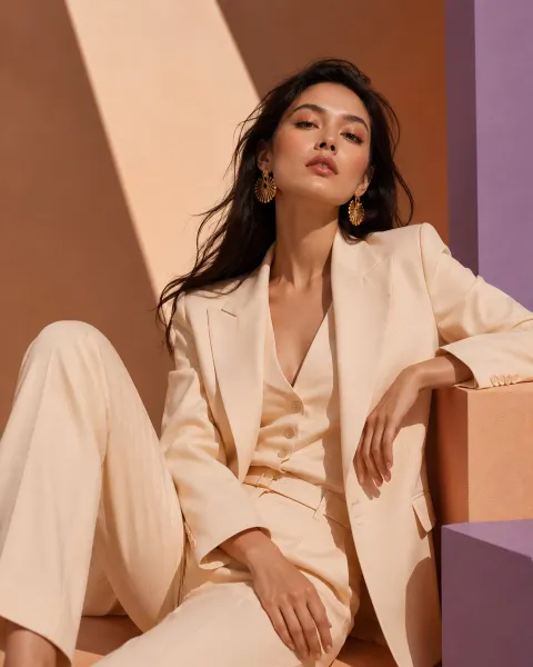 Luxury Fashion Editorial Portrait