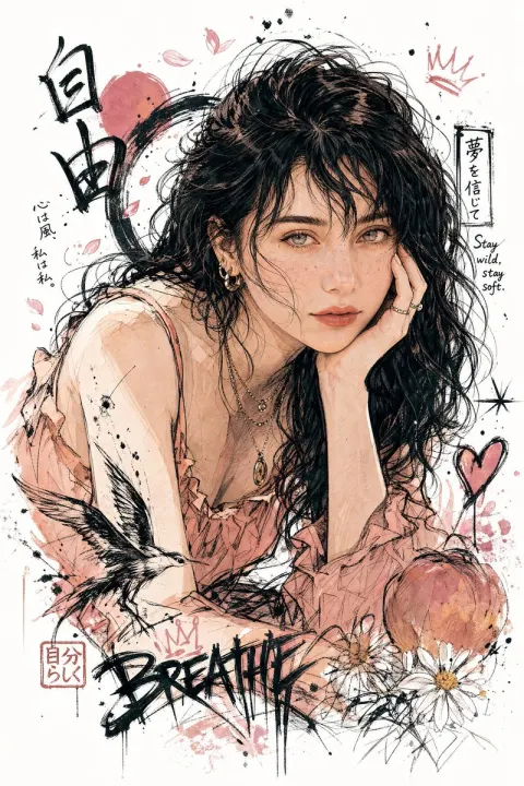 Hand-Drawn Character Illustration Art