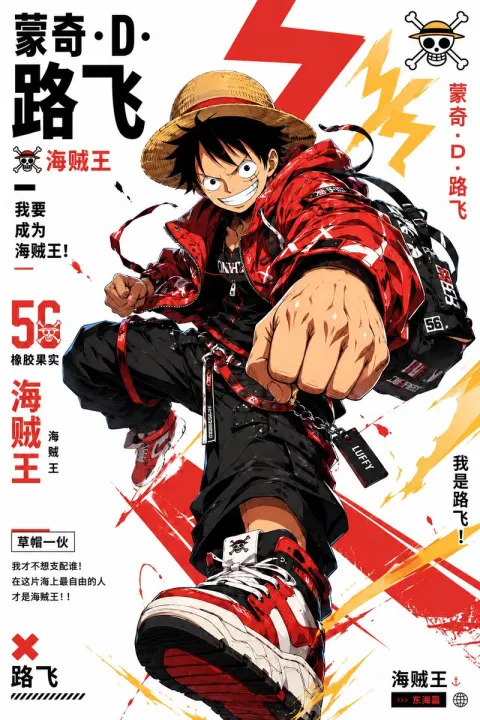 Stylized Anime Streetwear Character Art