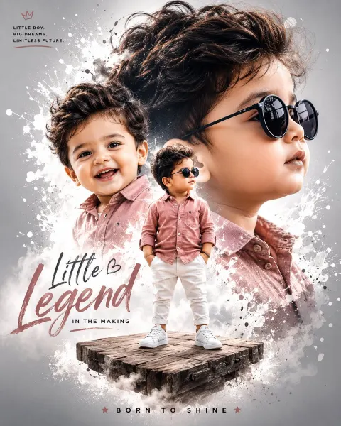 Triple Vision Child Poster