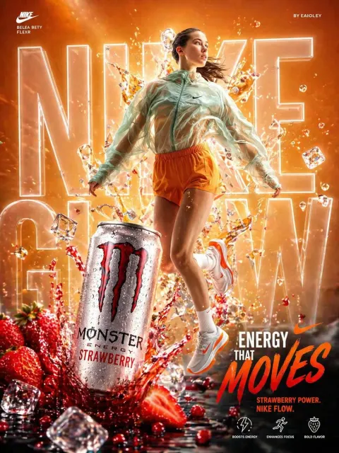 Dynamic Energy Drink Sports Ad
