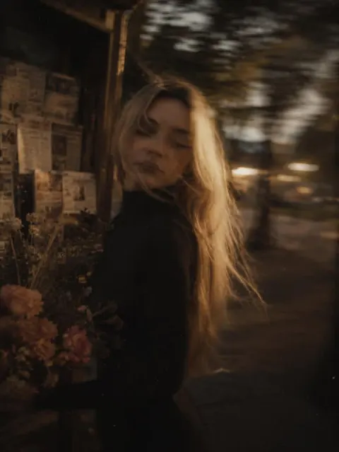 Golden Hour Flower Shop Portrait