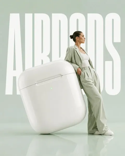 Surreal High Fashion Ad Poster