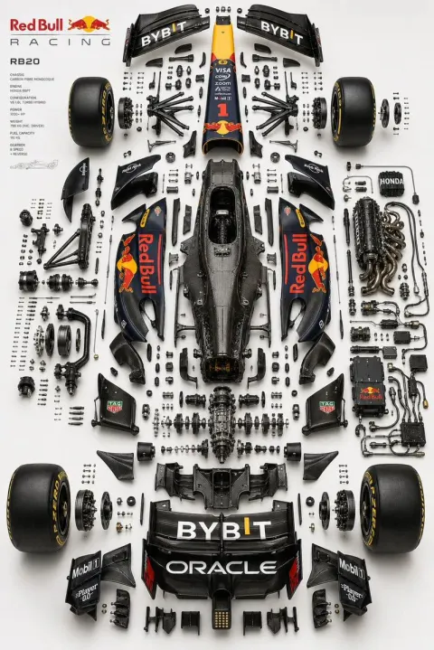 Luxury Vehicle Engineering Exploded View