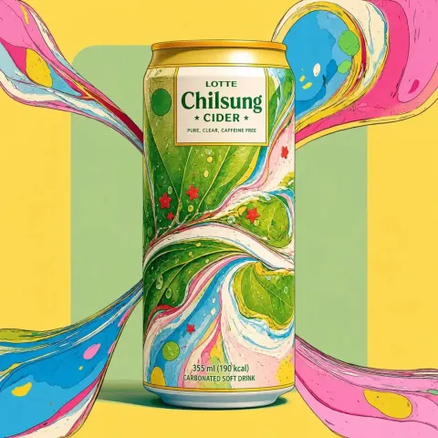Psychedelic Soda Can Commercial Art