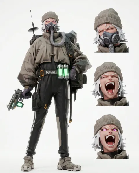 Futuristic Tactical Character Design