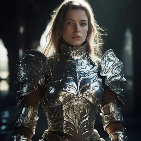 Historical Knight in Enchanted Diamond Armor