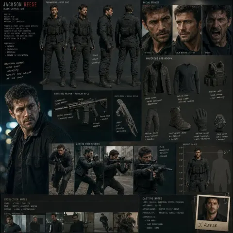 Hollywood Action Hero Design Board