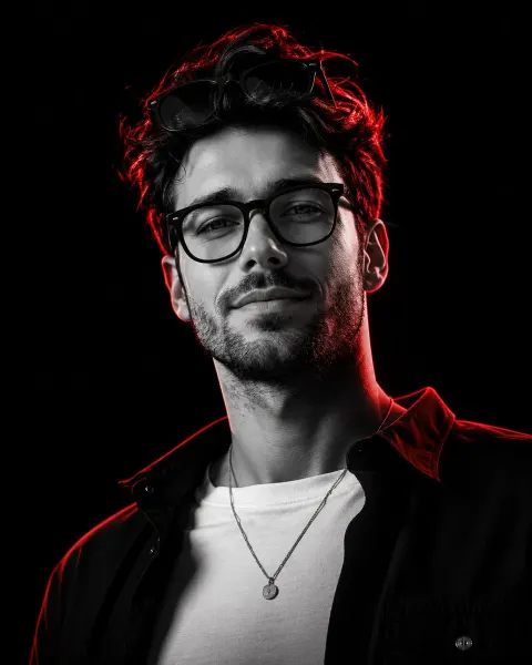 Cyberpunk Cinematic Digital Portrait