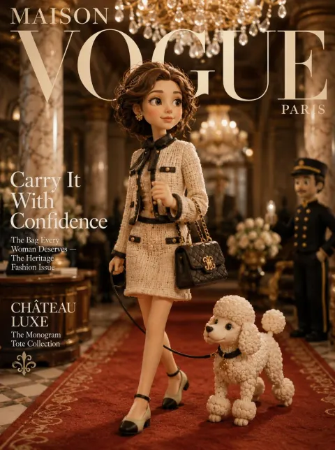 Paris Luxury Claymation Fashion Cover