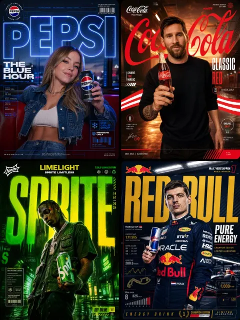 Dynamic Soft Drinks Racing Ad