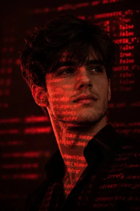 Cyberpunk Hacker Portrait