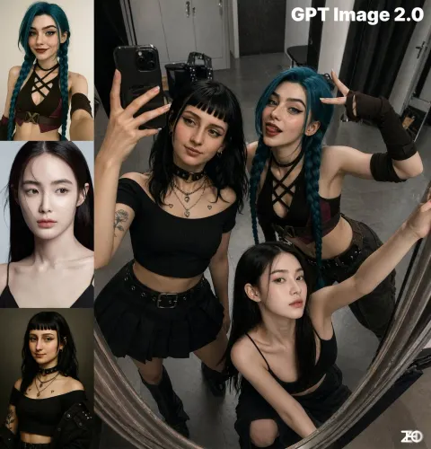 Exaggerated Group Photo Poses