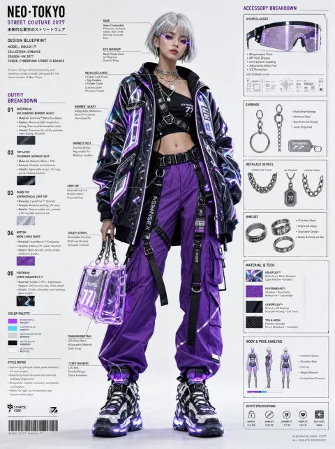 Cyberpunk Streetwear Fashion Blueprint