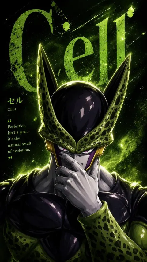 Dark Anime Villain Poster Art