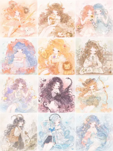 Cute Zodiac Girls Collection