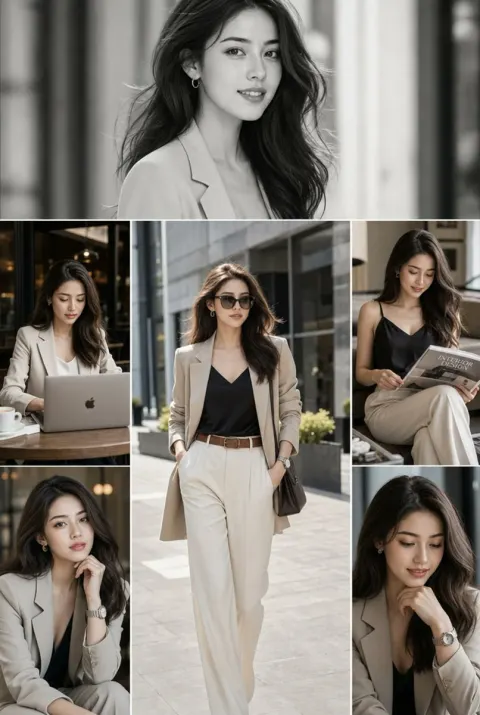 Bangkok Nights Fashion Collage