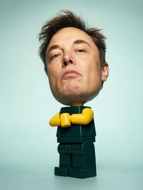 Surreal LEGO Minifigure Portrait