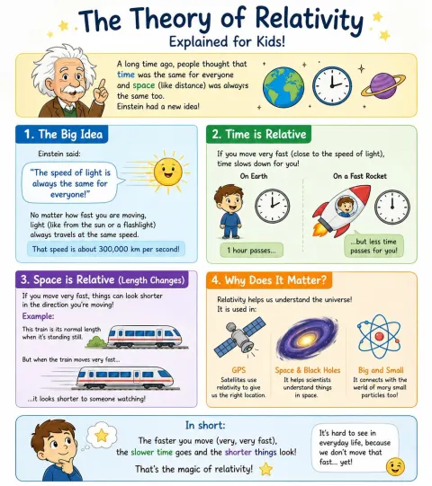 Relativity Explained For Kids Poster