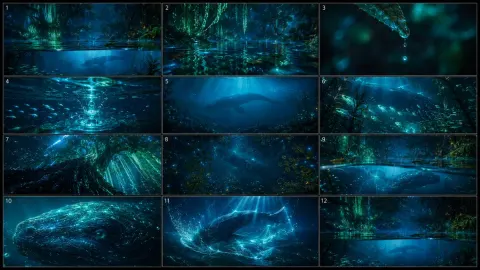 Ancient Aqu Creature Night Swim