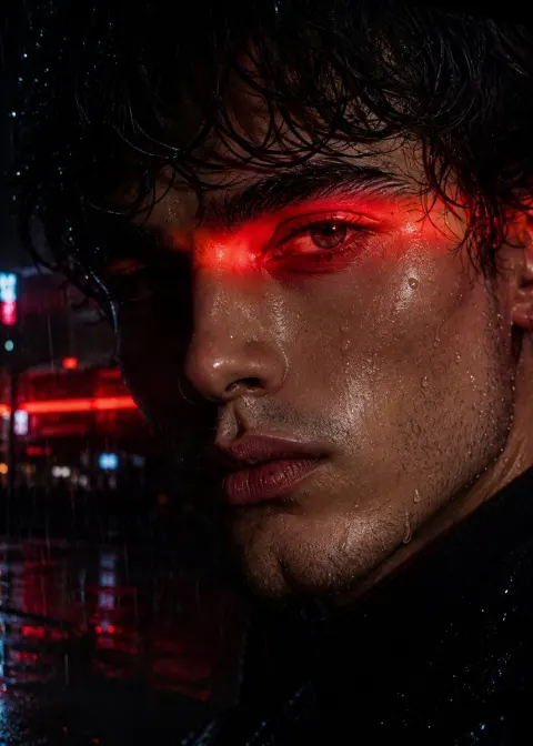 Neo-Noir Cinematic Portrait