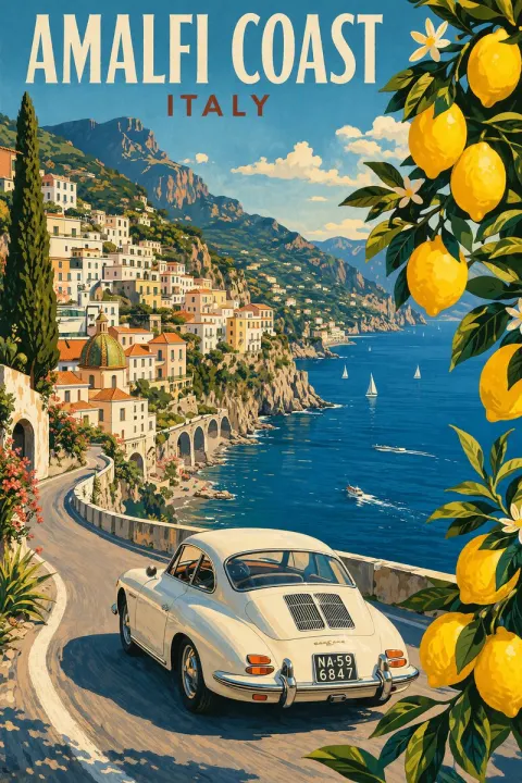 Amalfi Coast Retro Escape