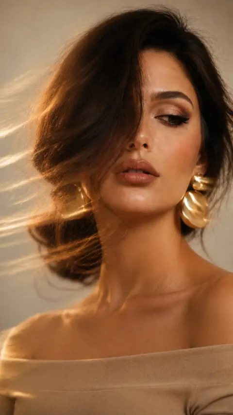 Artistic Long Exposure Beauty Portrait