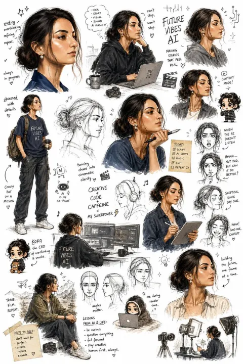 Raw Sketchbook Exploration of True Identity