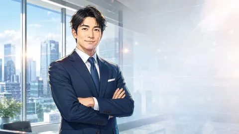 Anime Corporate Executive Portrait