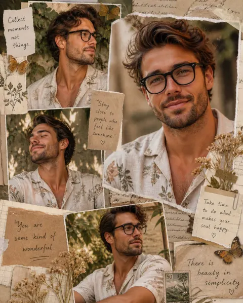 Aesthetic Vintage Collage Portrait