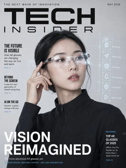 AR Smart Glasses Magazine Cover