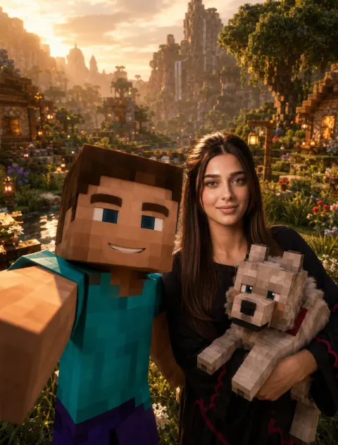 Minecraft Real Selfie Adventure