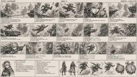 Clockrunner Steampunk Storyboard
