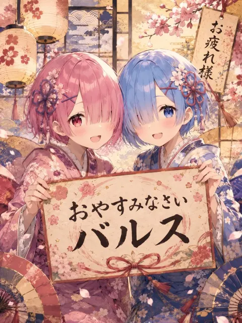 Sakura Kimono Girls Bedtime