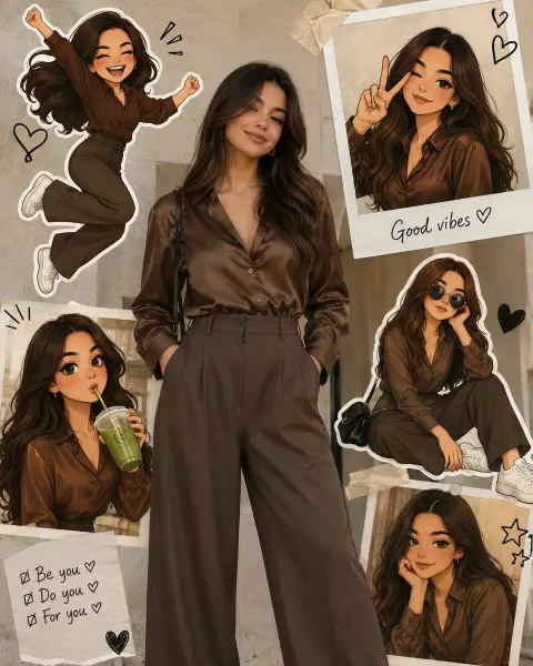 Charming Collage Portrait