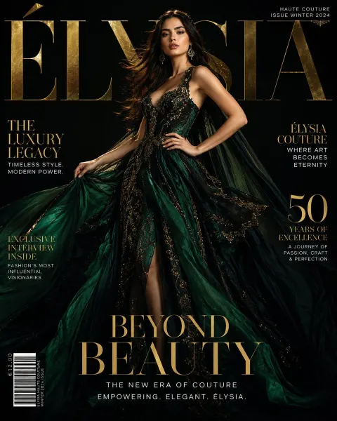 Ultra Luxury Haute Couture Magazine Cover