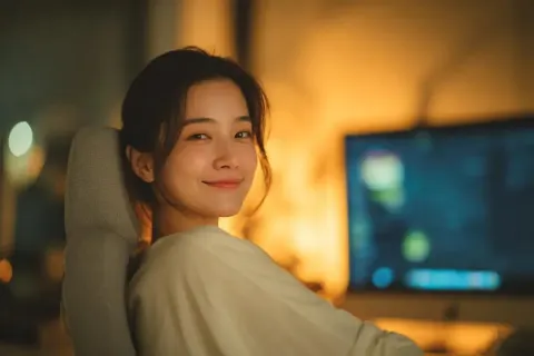 Cozy Cinematic Portrait Glow