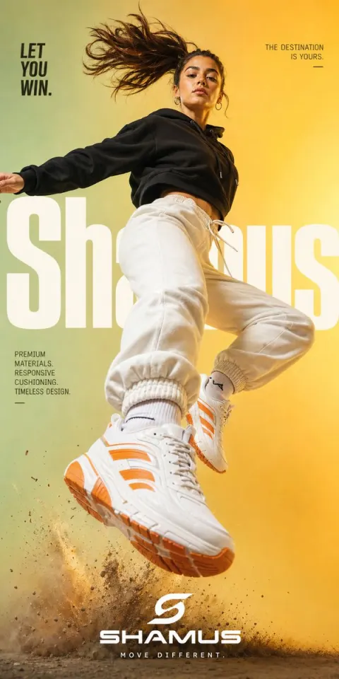 Dynamic Sneaker Ad Jump