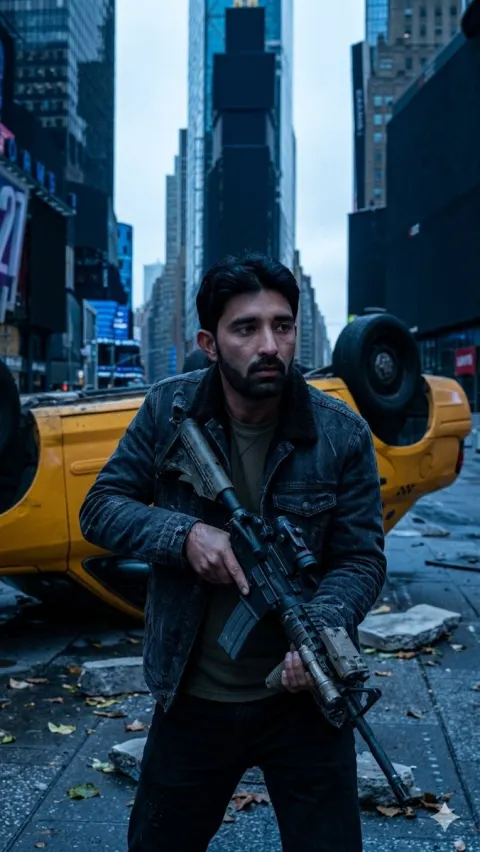 Post-Apocalyptic Times Square Protector