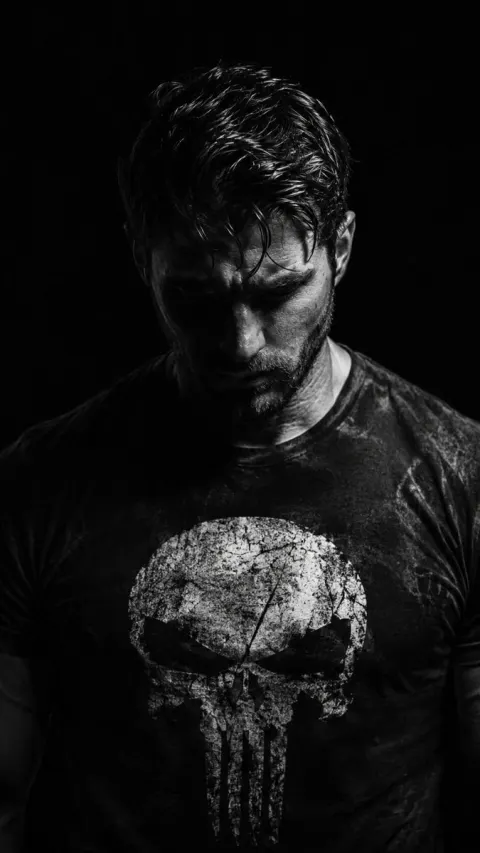 Shadowed Muscular Noir Portrait