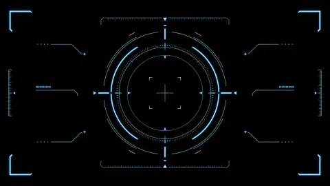 Sci-Fi HUD Targeting Interface Asset