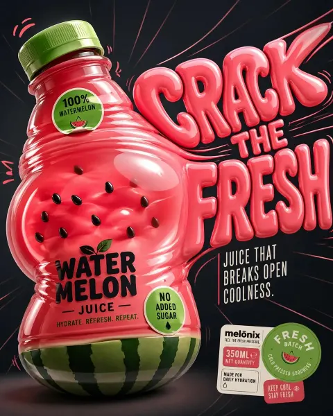 Squeeze Back Juice Poster