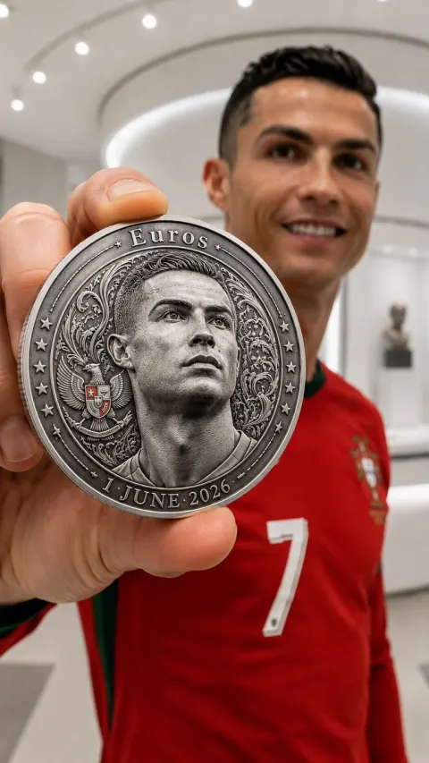 Luxury Commemorative Coin Macro Showcase