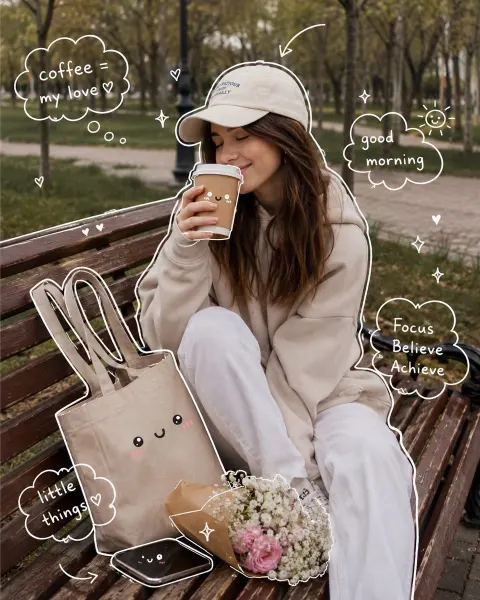 Cozy Autumn Aesthetic Girl