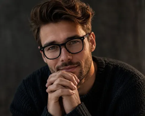 Cinematic Masculine Portrait Close-Up