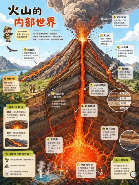 Inner World Of Volcanoes Explained